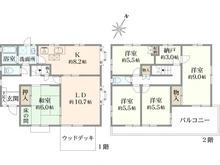 【神奈川県/横浜市港南区港南台】横浜市港南区港南台6丁目　中古戸建 間取り図