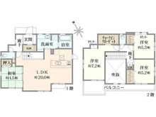 【神奈川県/横須賀市鴨居】横須賀市鴨居3丁目　新築戸建 間取り図