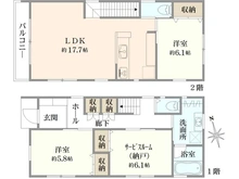 【神奈川県/鎌倉市岩瀬】鎌倉市岩瀬　新築戸建1号棟（全2棟） 間取り図