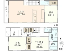 【神奈川県/鎌倉市岩瀬】鎌倉市岩瀬　新築戸建2号棟（全2棟） 間取り図