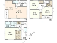 【神奈川県/鎌倉市岡本】鎌倉市岡本2丁目新築戸建　2号棟/全2棟 間取り図