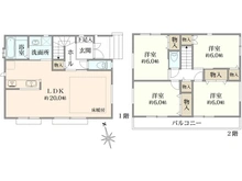 【神奈川県/横浜市栄区小山台】横浜市栄区小山台2丁目　新築戸建　 間取り図
