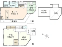 【神奈川県/横浜市栄区笠間】横浜市栄区笠間三丁目　戸建 間取り図