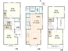 【神奈川県/鎌倉市台】鎌倉市台3丁目　戸建 間取り図