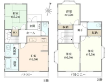 【東京都/町田市鶴川】東京都町田市鶴川5丁目　中古戸建 間取り図