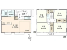 【神奈川県/横浜市栄区小山台】横浜市栄区小山台2丁目　新築戸建　 間取り図