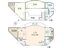 【神奈川県/鎌倉市大町】鎌倉市大町三丁目借地権付建物 間取り図