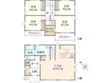 【神奈川県/横浜市栄区公田町】横浜市栄区公田町2期　新築戸建(全1棟) 間取り図