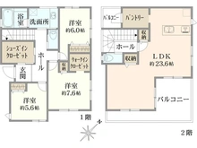 【神奈川県/鎌倉市今泉台】鎌倉市今泉台5丁目　新築戸建　2号棟/全2棟 間取り図