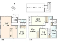 【神奈川県/横浜市磯子区栗木】横浜市磯子区栗木1丁目新築戸建　1号棟(全2棟) 間取り図