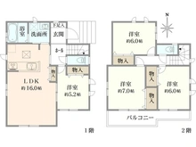 【神奈川県/茅ヶ崎市美住町】茅ヶ崎市美住町 新築戸建　B号棟/全4棟 間取り図