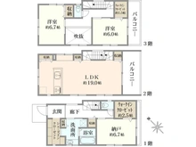 【神奈川県/鎌倉市大船】鎌倉市大船3丁目新築戸建 A号棟/全2棟 間取り図