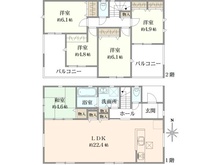 【神奈川県/横浜市栄区本郷台】横浜市栄区本郷台4丁目　新築戸建 間取り図