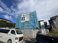 【神奈川県/横浜市栄区元大橋】横浜市栄区元大橋1丁目　新築戸建　/全1棟 建築中の外観