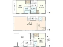 【神奈川県/鎌倉市大船】鎌倉市大船4丁目新築戸建　1号棟/全3棟 間取り図