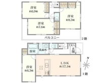 【神奈川県/鎌倉市寺分】鎌倉市寺分3丁目新築戸建 間取り図
