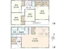 【神奈川県/横浜市栄区野七里】栄区野七里1丁目　新築戸建 /　全1棟 間取り図