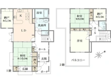 【神奈川県/横浜市都筑区見花山】横浜市都筑区見花山　中古戸建て 間取り図
