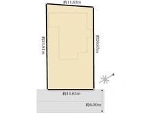 【神奈川県/横浜市都筑区見花山】横浜市都筑区見花山　中古戸建て 区画図