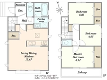 【神奈川県/川崎市宮前区東有馬】ハートフルタウン　宮前区東有馬3丁目　 間取り図