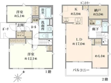 【神奈川県/川崎市宮前区神木】宮前区神木2丁目　中古戸建 間取り図