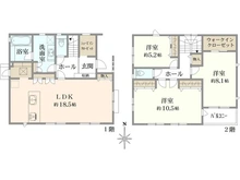 【神奈川県/横浜市青葉区市ケ尾町】市ケ尾町　新築戸建1号棟 間取り図