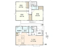 【神奈川県/横浜市青葉区桂台】青葉区桂台2丁目　中古戸建 間取り図