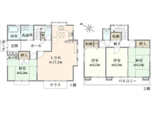 【神奈川県/横浜市都筑区南山田町】都筑区南山田町　中古戸建 間取り図