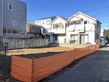 【東京都/立川市羽衣町】立川市羽衣町1丁目　新築戸建　1号棟 現地（建築前）：全2棟現場：右奥が1号棟