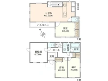 【東京都/杉並区成田西】杉並区成田西1丁目　新築戸建 間取り図