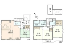 【東京都/小金井市貫井南町】小金井市貫井南町1丁目　中古戸建 間取り図