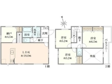 【東京都/日野市日野台】日野市日野台2丁目　新築戸建　1号棟 間取り図