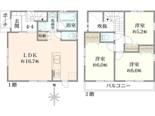 【東京都/小金井市本町】小金井市本町3丁目　中古戸建 間取り図