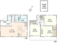 【東京都/調布市入間町】調布市入間町2丁目 新築戸建 間取り図
