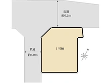 【東京都/調布市入間町】調布市入間町2丁目 新築戸建 区画図