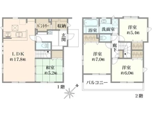 【東京都/清瀬市下宿】清瀬市下宿3丁目 新築戸建 全4棟 3号棟 間取り図