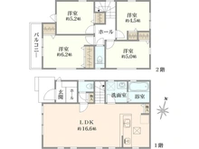 【東京都/日野市南平】日野市南平5丁目 新築戸建 間取り図