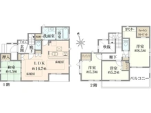 【東京都/小金井市前原町】小金井市前原町1丁目　新築戸建　10号棟 間取り図