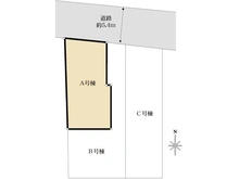【東京都/小金井市東町】小金井市東町2丁目　新築戸建　A号棟 区画図