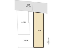 【東京都/小金井市東町】小金井市東町2丁目　新築戸建　C号棟 区画図