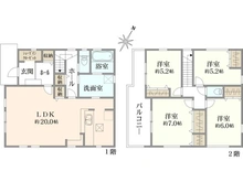【東京都/八王子市散田町】八王子市散田町5丁目　新築戸建 間取り図