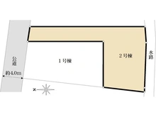 【東京都/八王子市長沼町】八王子市長沼町　新築戸建　2号棟 区画図