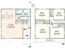 【東京都/八王子市堀之内】八王子市堀之内　新築戸建　3号棟 間取り図