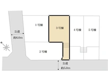 【東京都/八王子市堀之内】八王子市堀之内　新築戸建　3号棟 区画図