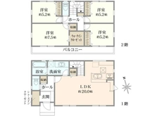 【東京都/八王子市絹ケ丘】八王子市絹ヶ丘8期　新築戸建 間取り図