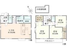 【東京都/立川市羽衣町】立川市羽衣町　新築戸建 間取り図