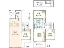 【東京都/小金井市前原町】ジオガーデン武蔵小金井 間取り図