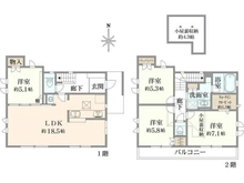 【東京都/小平市鈴木町】プラウドシーズン武蔵小金井ガーデンアベニュー 間取り図