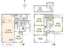 【東京都/小金井市前原町】プラウドシーズン武蔵小金井テラス第2街区 間取り図