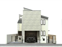 【東京都/杉並区和泉】杉並区和泉3丁目　新築戸建　1号棟 完成予想図：図面を基に描き起したもので、実際とは多少異なる場合があります。全2区画・右側